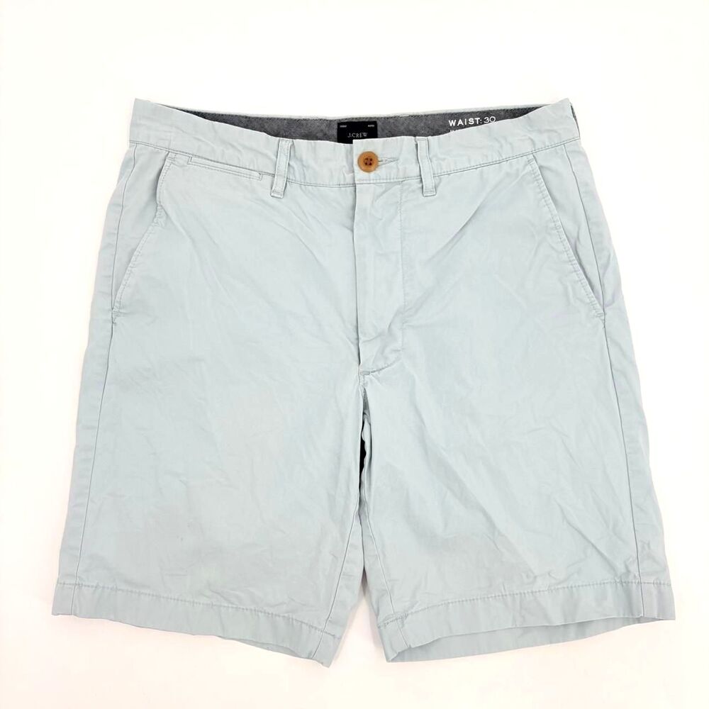 J Crew Shorts Flat Front Mens 30 Preppy Summer Coastal Vacation Travel Chino